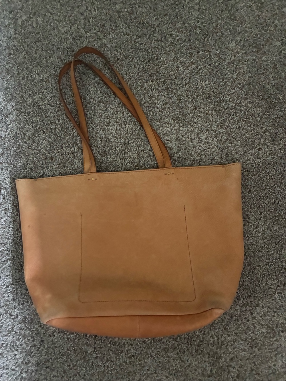 Madewell Caramel Leather Tote